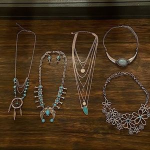 Squash Blossom and other Turquoise Jewelry